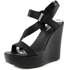 Womens Black Wedges